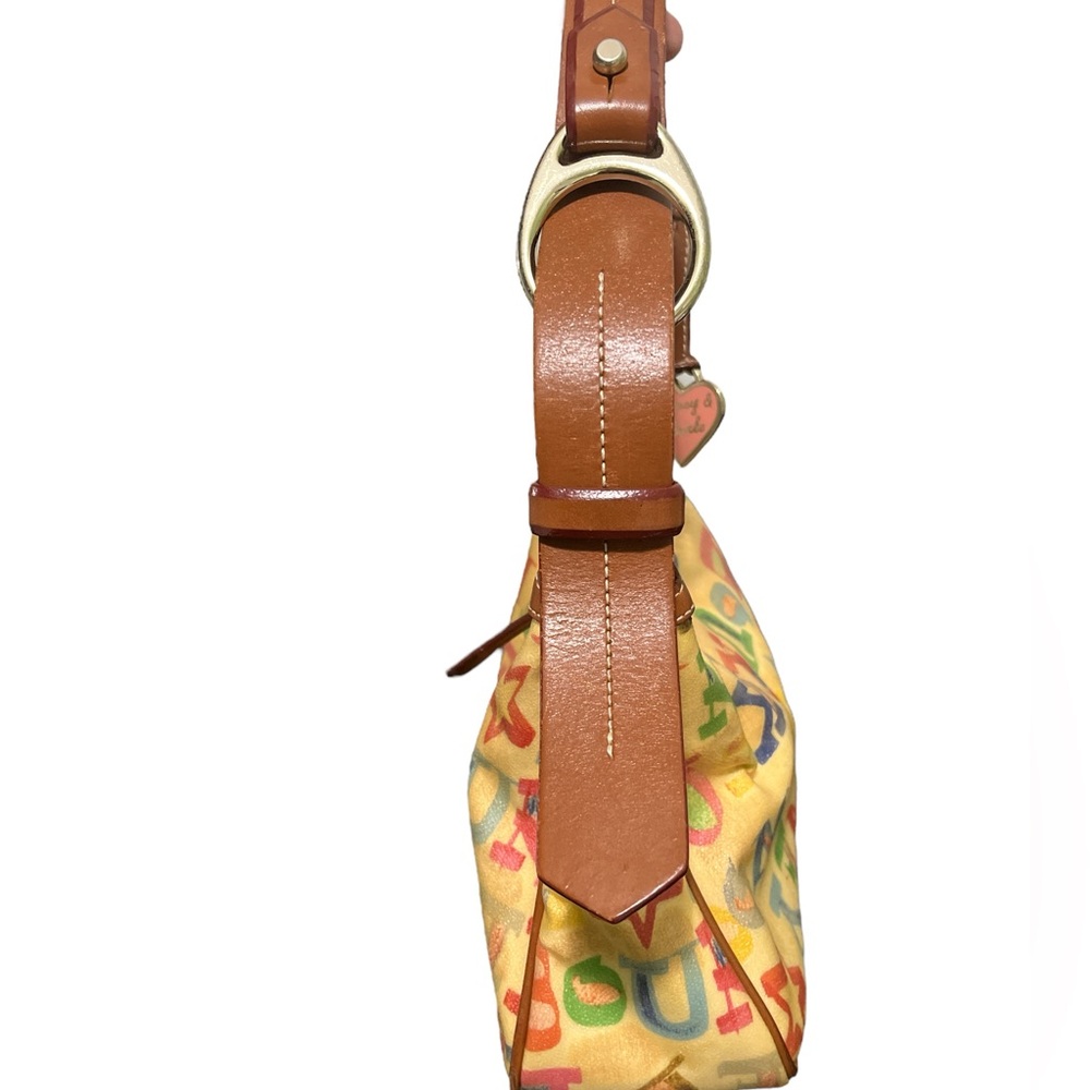 Dooney & Bourke Coated Rainbow Doodle Graffiti Y2K, Boho Handbag Purse Tote 👜 - Picture 10 of 16